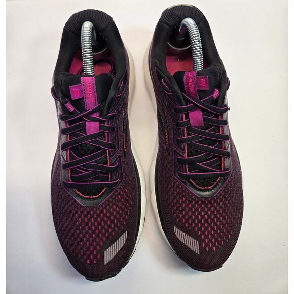Brooks Womens Ghost 12 1203051B063 Purple Black Running Shoes Lace Up Size 9.5 B - Picture 3 of 8